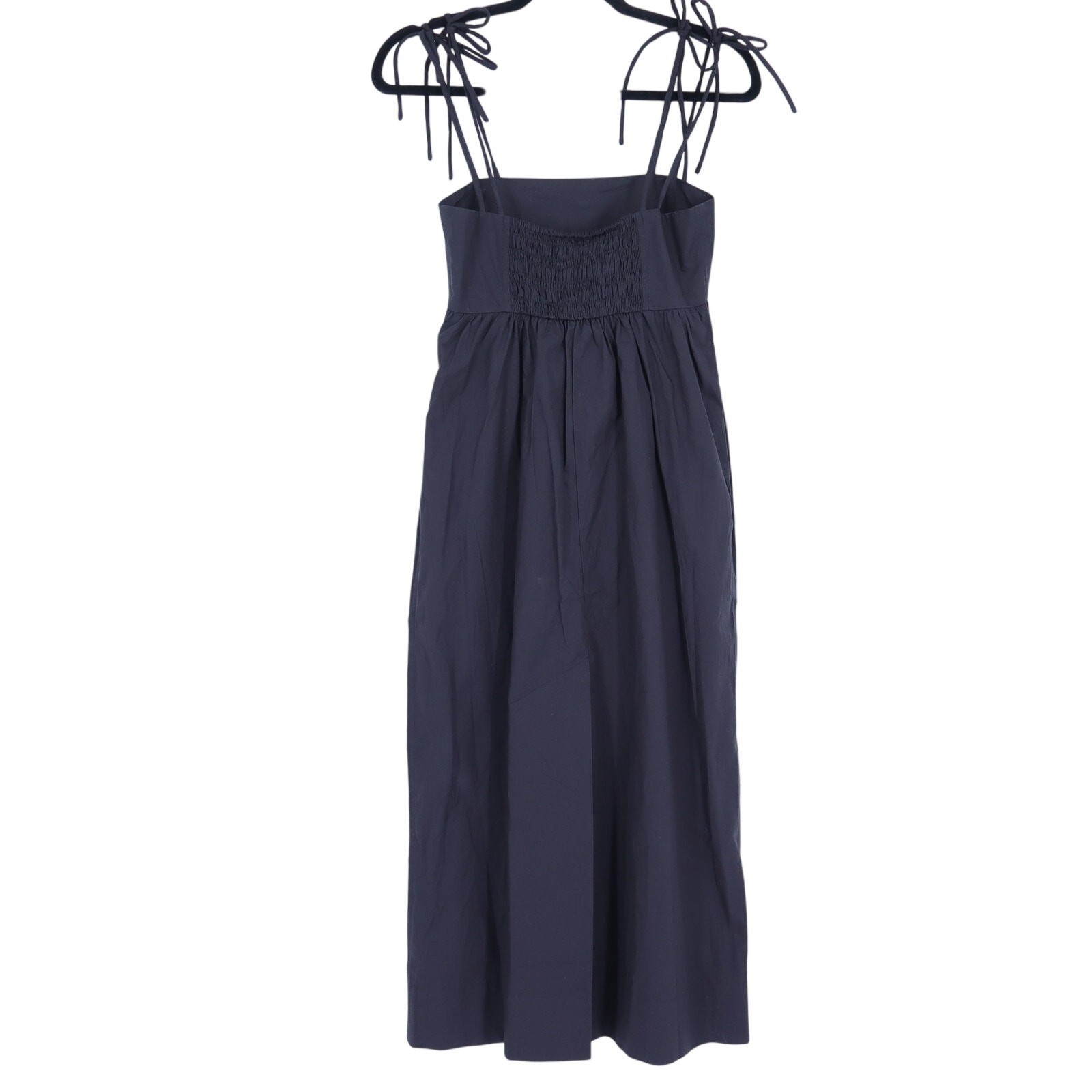 GANNI Cotton Poplin String Midi Dress NWT Black Multi-Strap Women’s 34/US 2