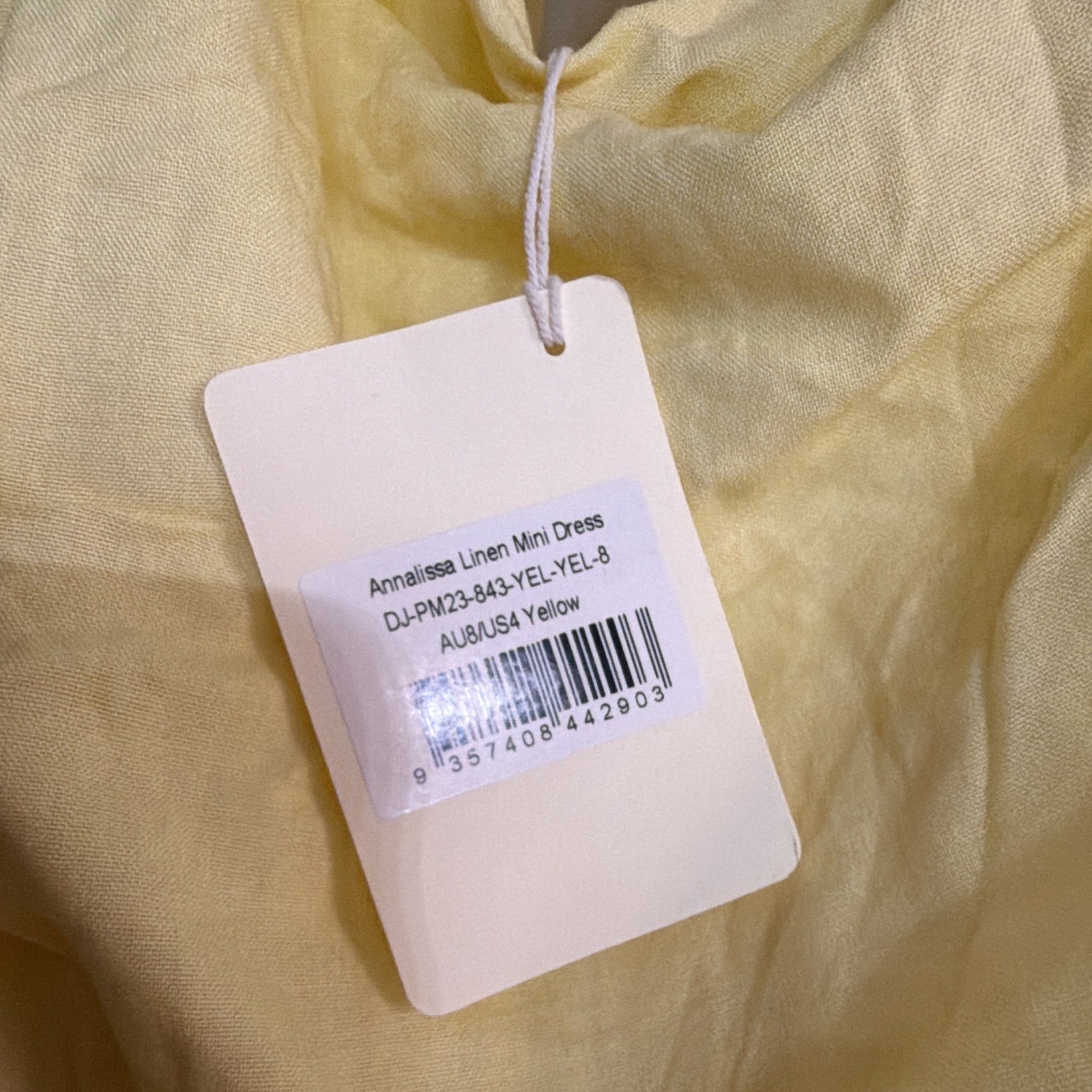 Pepper mayo Yellow Solid Linen Halter Sleeveless Ruched