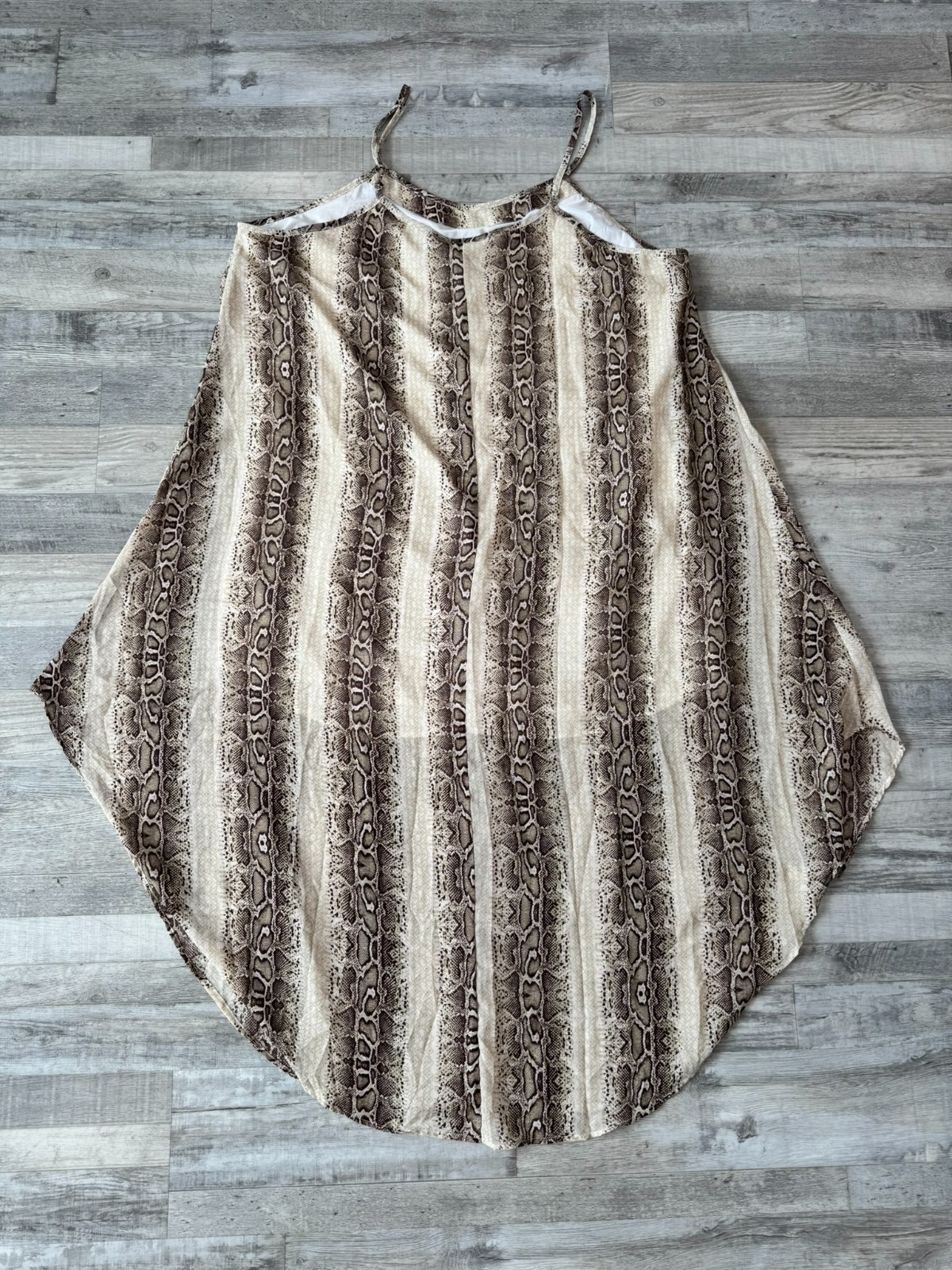 Speed Control lightweight lined animal print flowy sundress size 3X I5