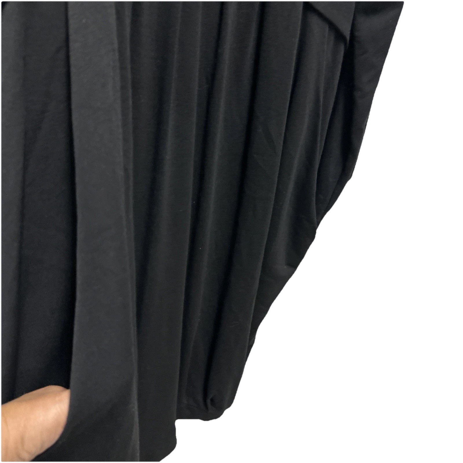 Gershon Bram Dress Womens Large Black Long Sleeeve Oversiized Bubble Hem Pockets