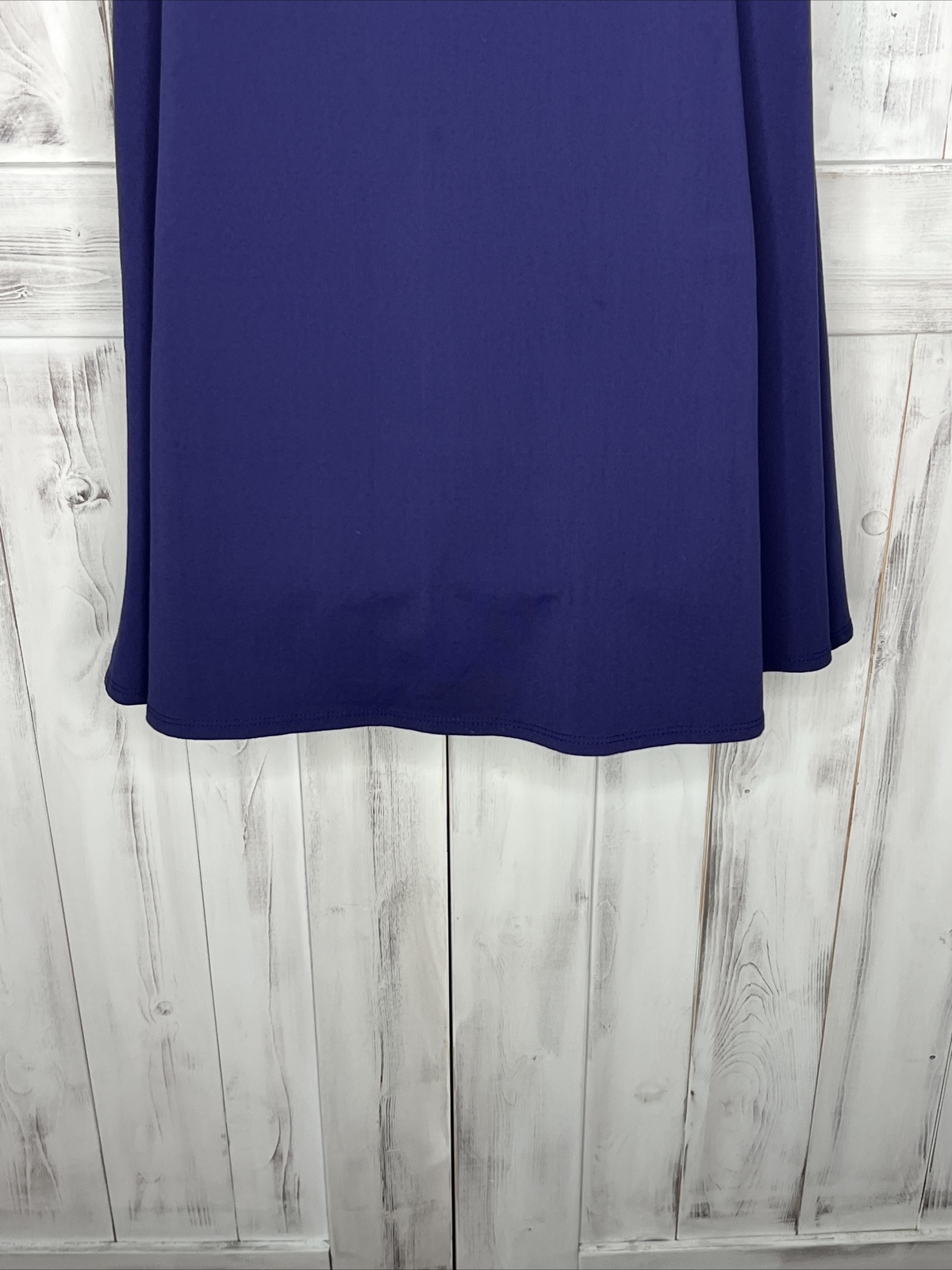 SUSAN MONACO NAVY BLUE SLEEVELESS BOAT NECK A-LINE SHIFT DRESS STRETCH KNIT XS