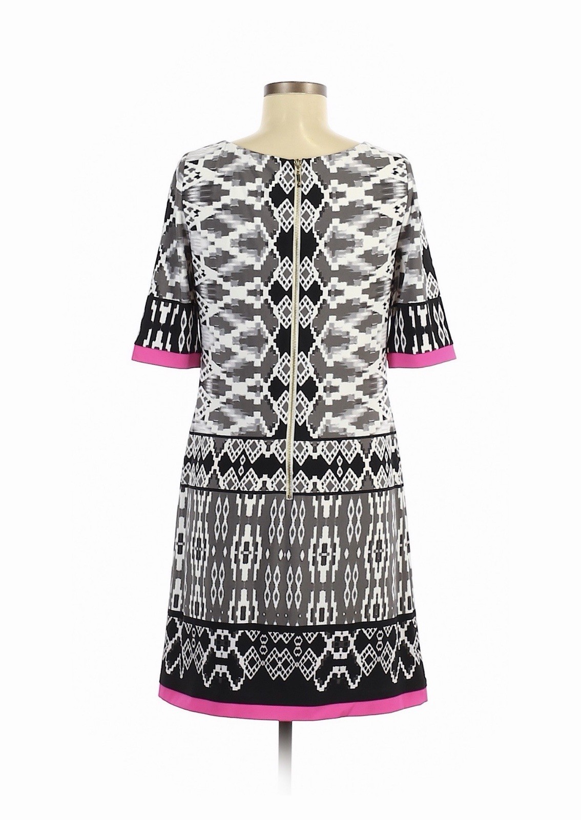 Eliza J Dress, Size 6, Black Multi Color
