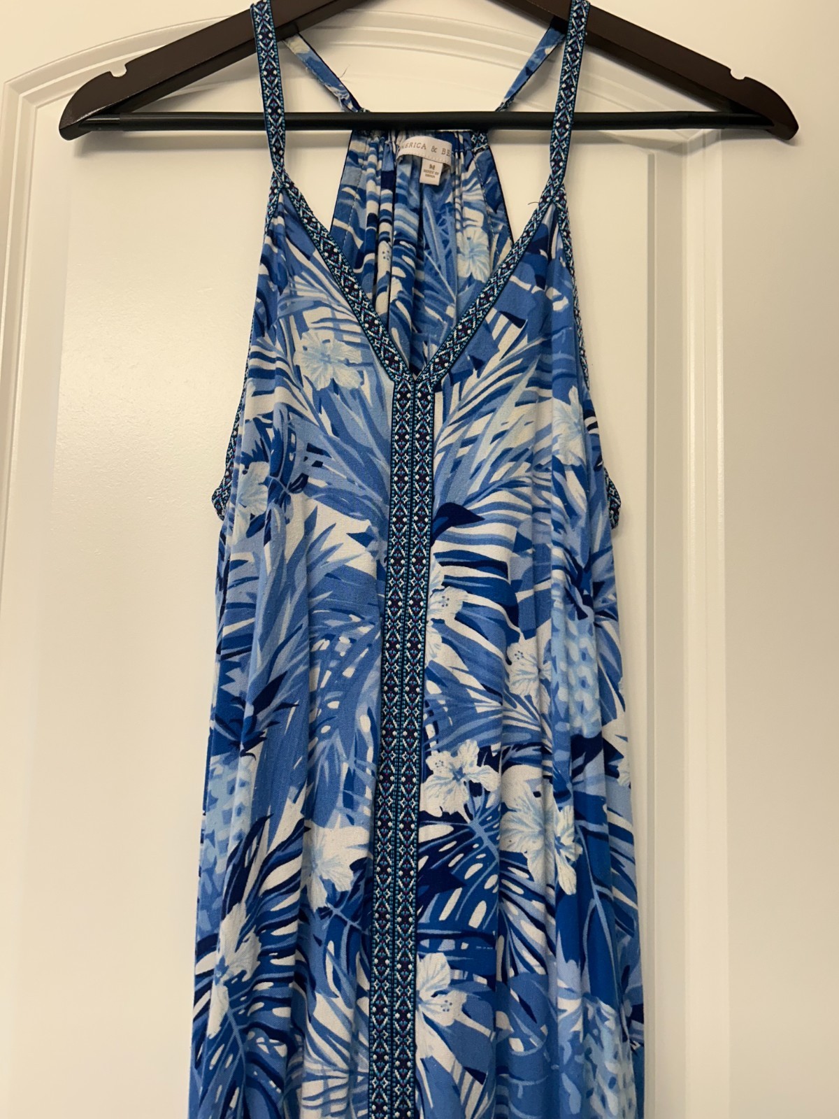 America & Beyond Maxi Sleeveless Dress Size M Pre-Owned – Good Condition