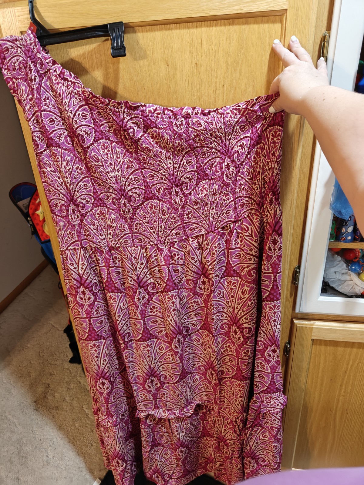 CY3- Knox Rose One Shoulder Maxi Dress 2X Pink Floral