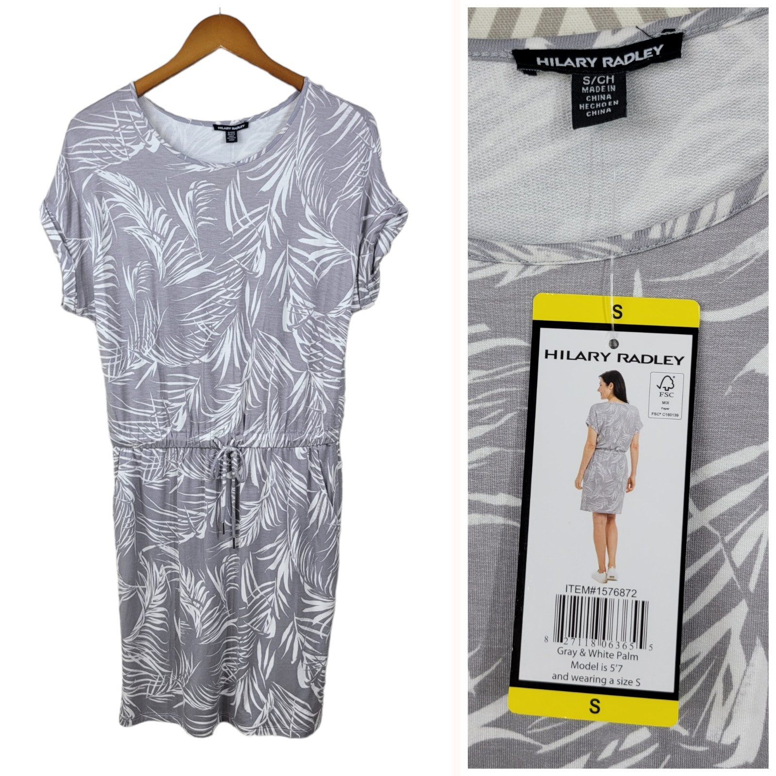 New Hilary Radley Athletic Dress Size Small tennis golf Athleasure Hiking Grey