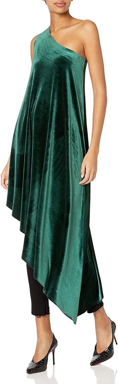 Norma Kamali 252333 Women’s One Shoulder Diagonal Tunic Size S/36
