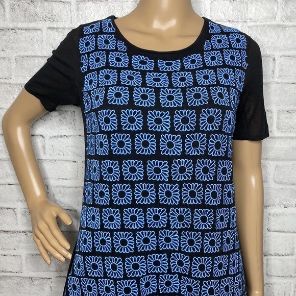 Opening Ceremony blue daisy embroidered dress m medium
