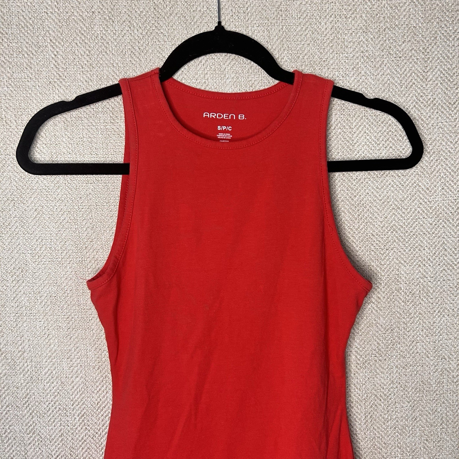 Arden B. Drop Waist Bubble Hem Sleeveless Mini Tank Dress Knit S
