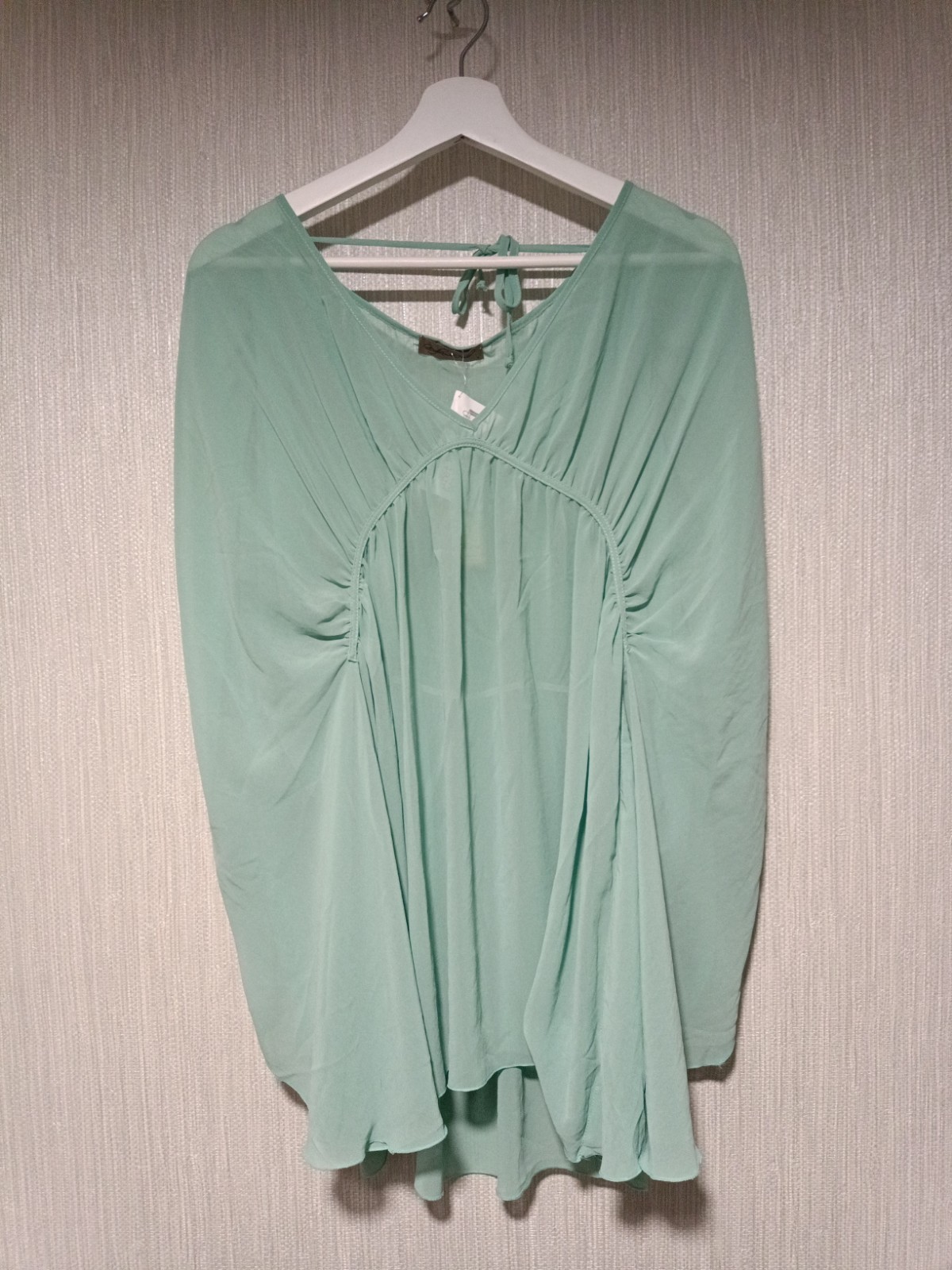 Gingham & Heels Kaftan, Mint Green, Size 12/14UK New With Tags