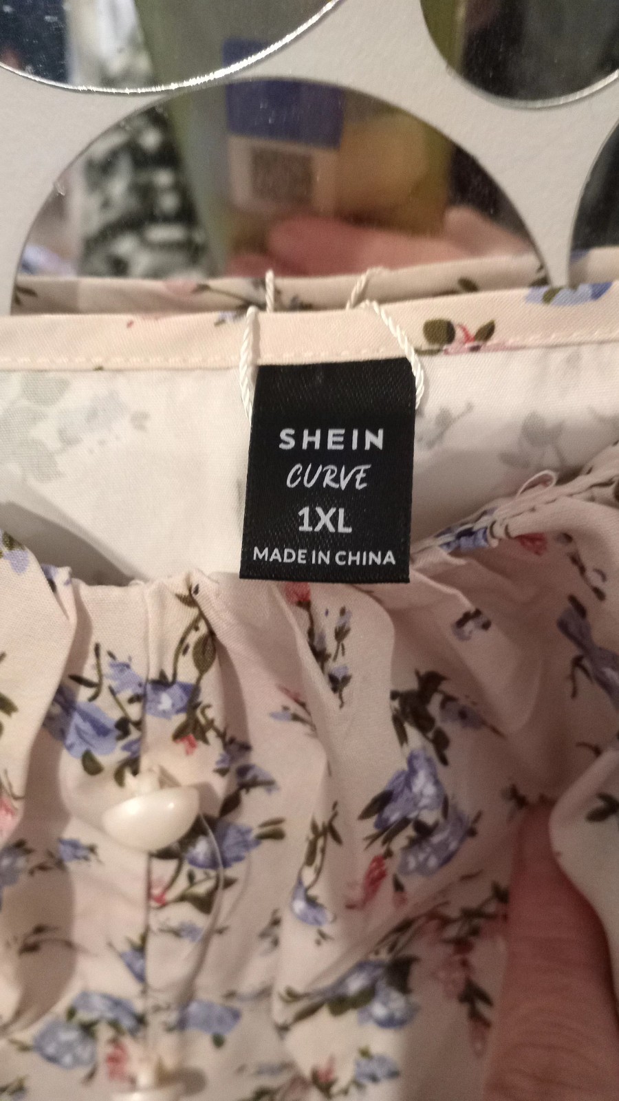 Nwt Ditsy Print Strappy Midi Dress Shien Curve 1Xl