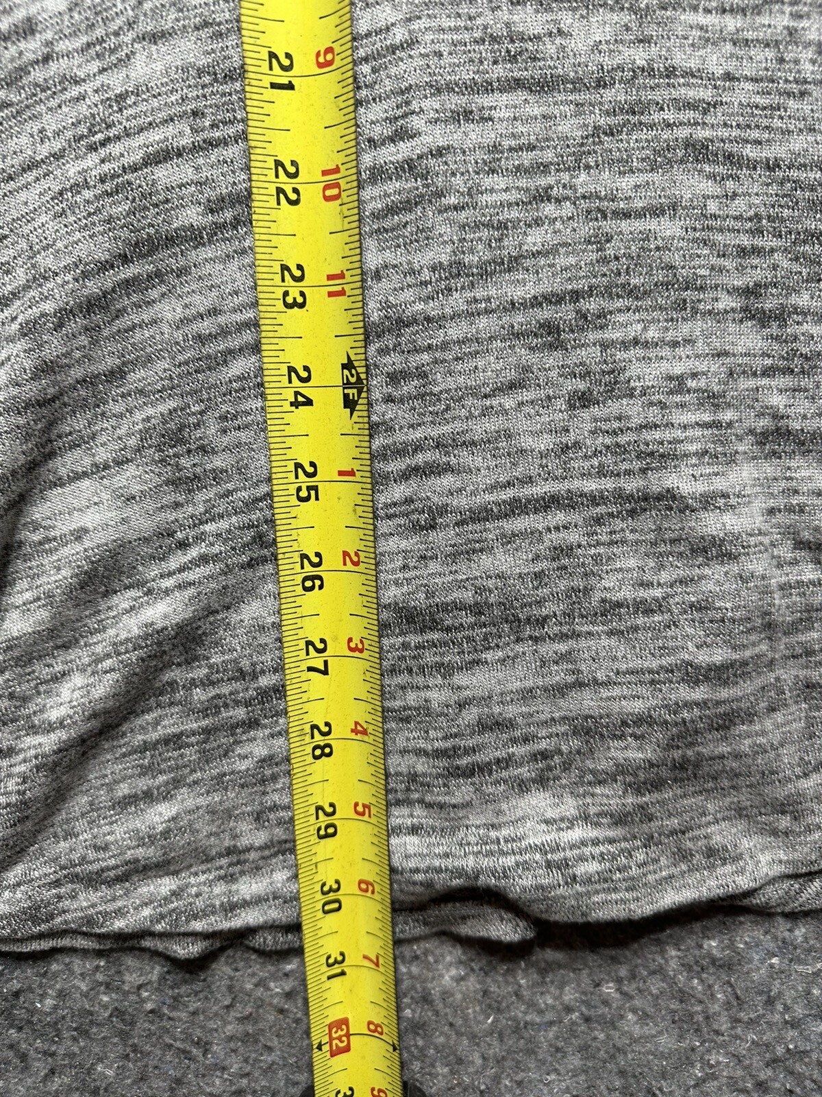Price & Fox Womens Medium Heather Gray V-Neck Long Sleeve Dress
