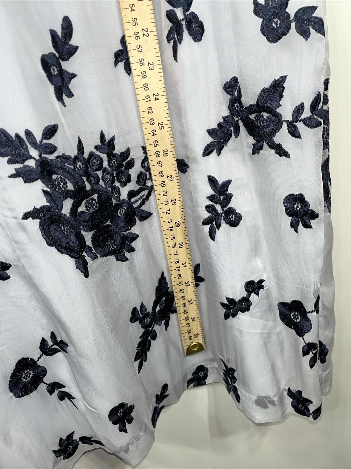 Banana Republic Embroidered Ruffle Sleeve Shift Dress Sz 14 Elegant Versatile
