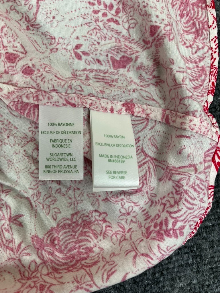 Lilly Pulitzer Raspberry Rouge Animal Magnetism Dress 3/4 Sleeve Rayon Size 0