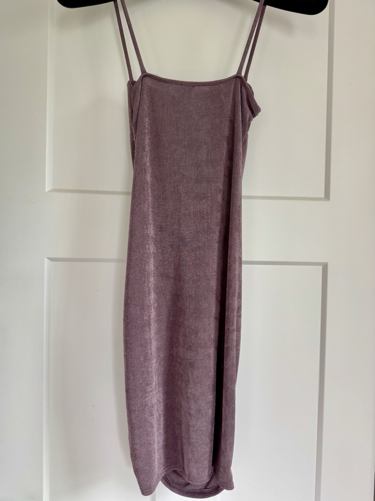 Windsor Mauve Purple Sparkly Ruched Bodycon Mini Slip On Party Dress Medium