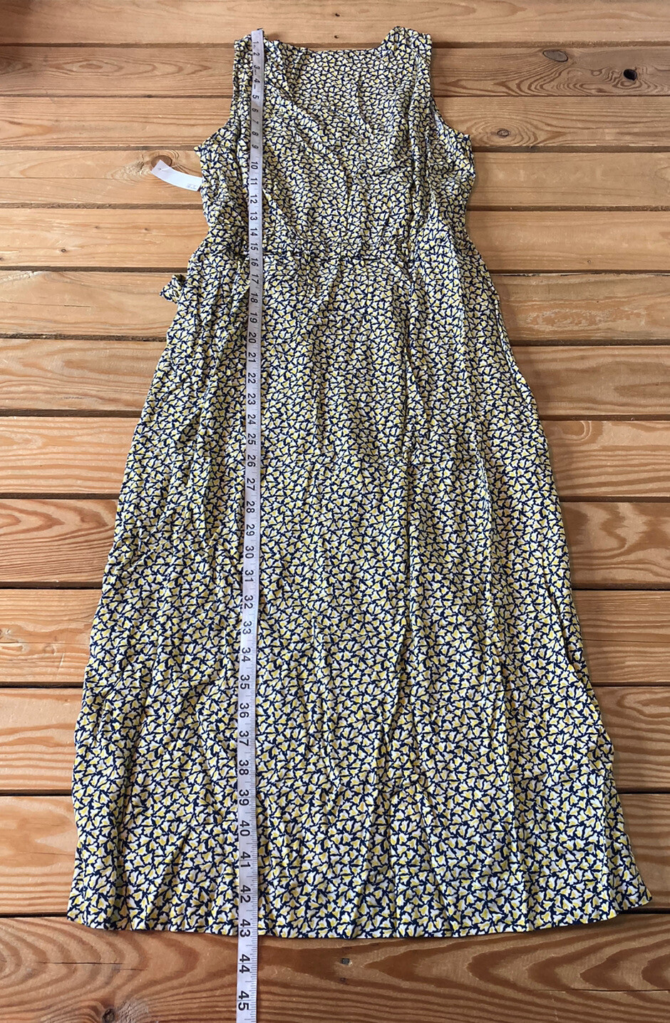 goodthreads NWT women’s floral sleeveless midi dress Size S yellow B8