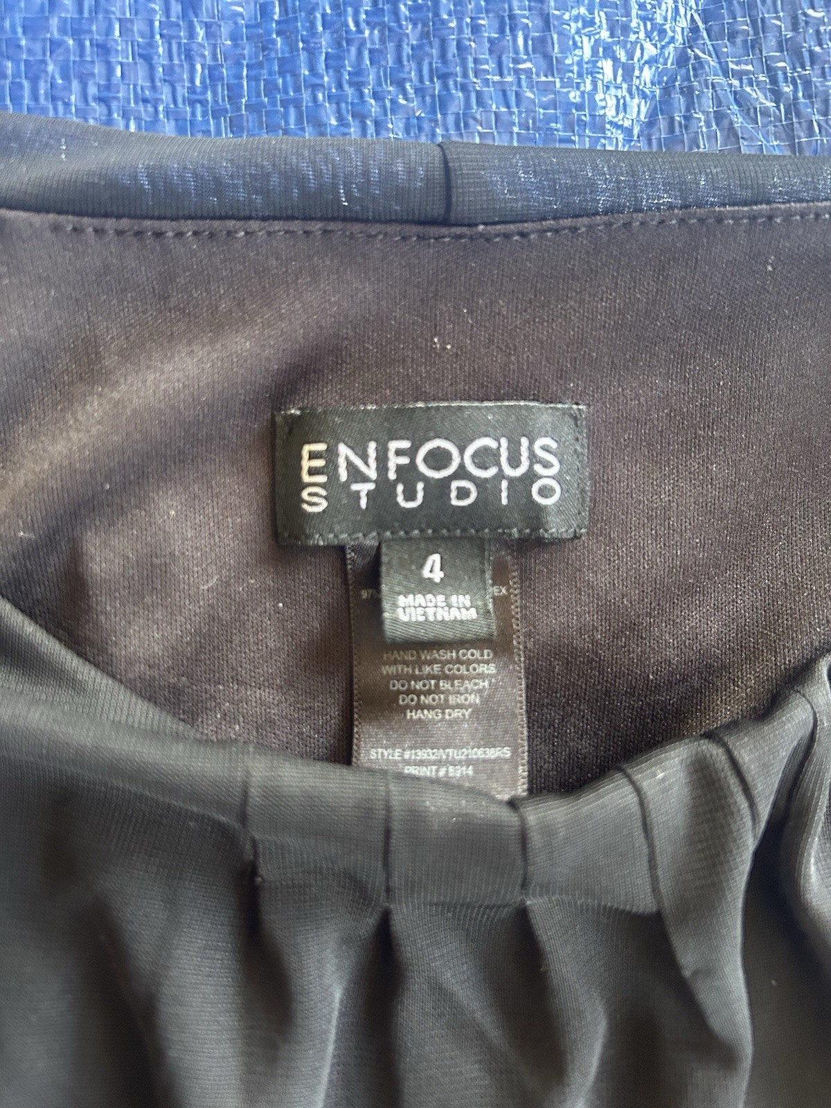 Enfocus Studio Women’s Size 4 Black and grey Dress