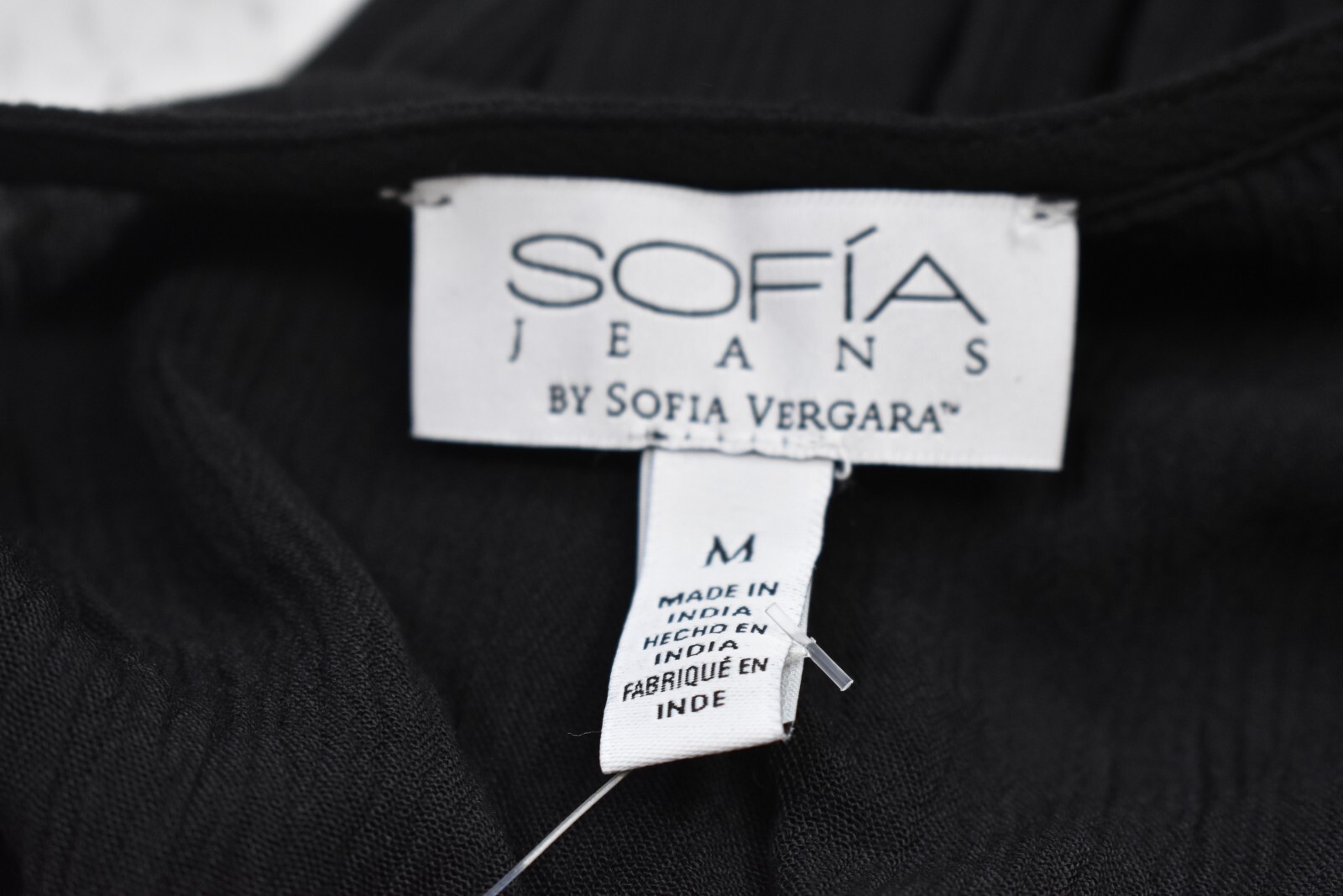 Sofia Vergara Layered Ruffle Wrap Maxi Dress Layered Short Sleeve Black Womens M