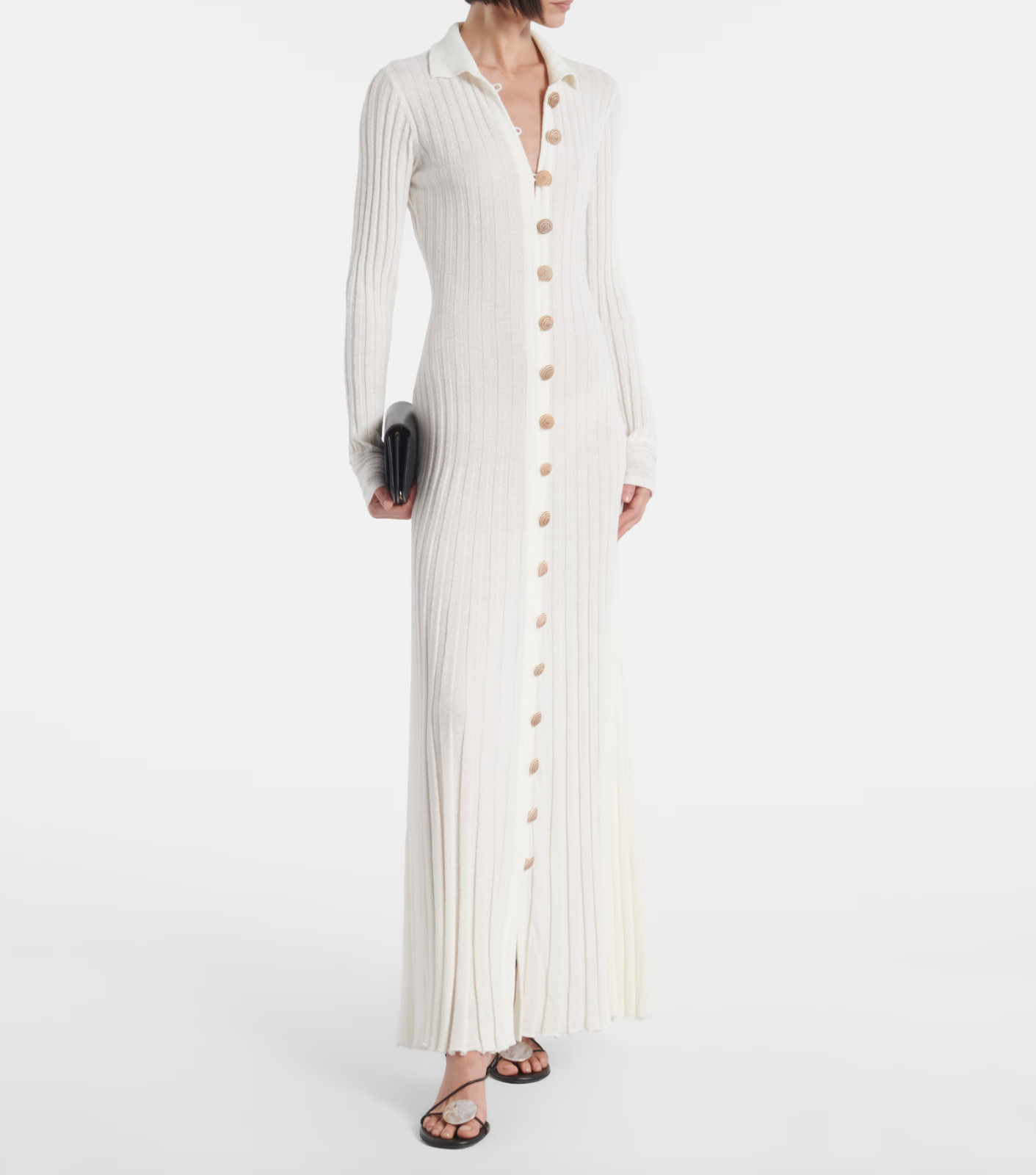 BNWT CHRISTOPHER ESBER WHITE SUNDIAL SHELL KNIT CARDIGAN DRESS – SIZE XXS