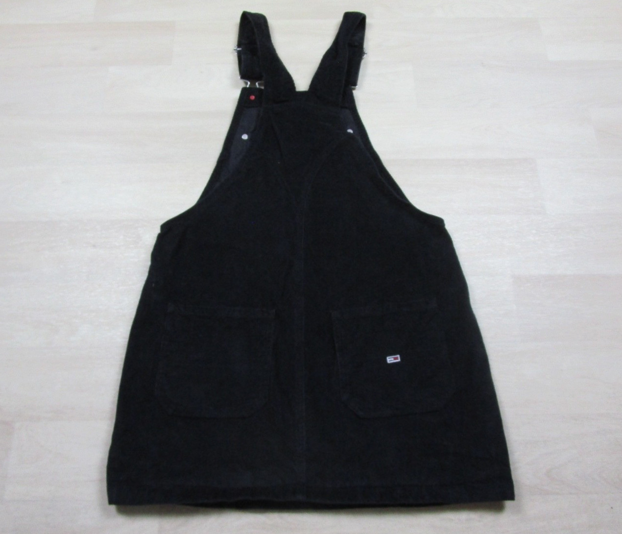 Tommy Hilfiger Corduroy Micro Mini Overalls Jumper Dress (S) Hip Hop Festival