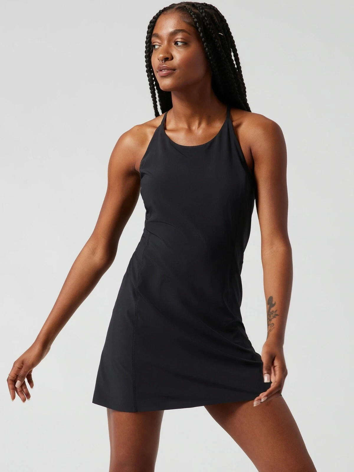 Two – Athleta XS Infinity Dresses Black and Teal for tennis or pickleball