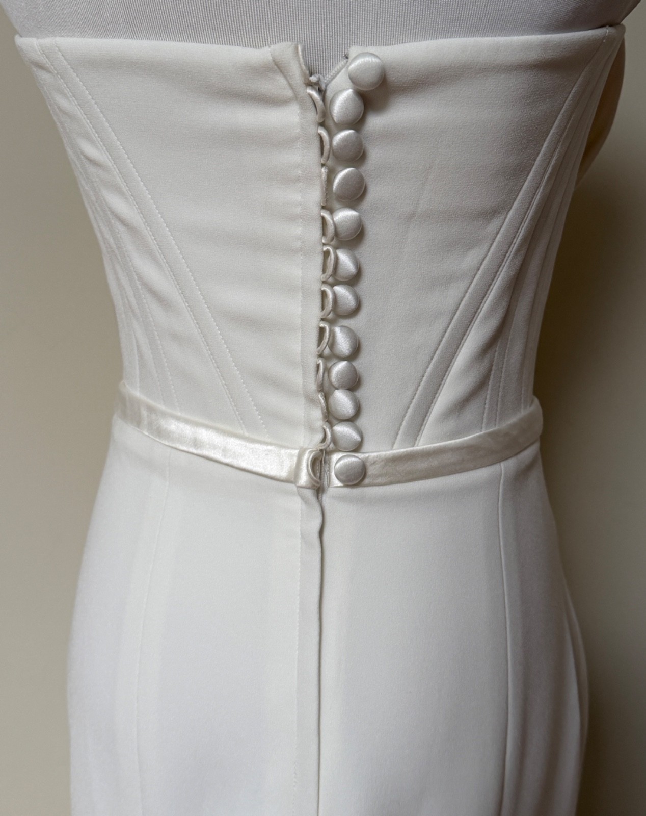 Alex Perry Elyse White Strapless Corset Draped Wedding Gown Dress 8 US 4 $6500