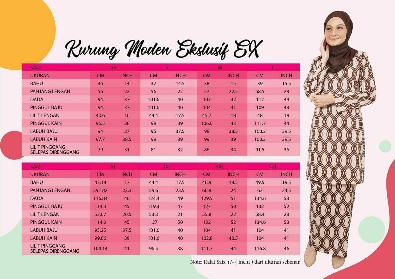 Baju Kurung Moden cotton S Labuh Longgar Kain Lipat ala Batik inc. shipping fee