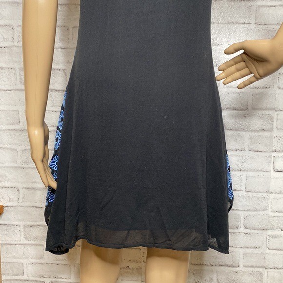 Opening Ceremony blue daisy embroidered dress m medium
