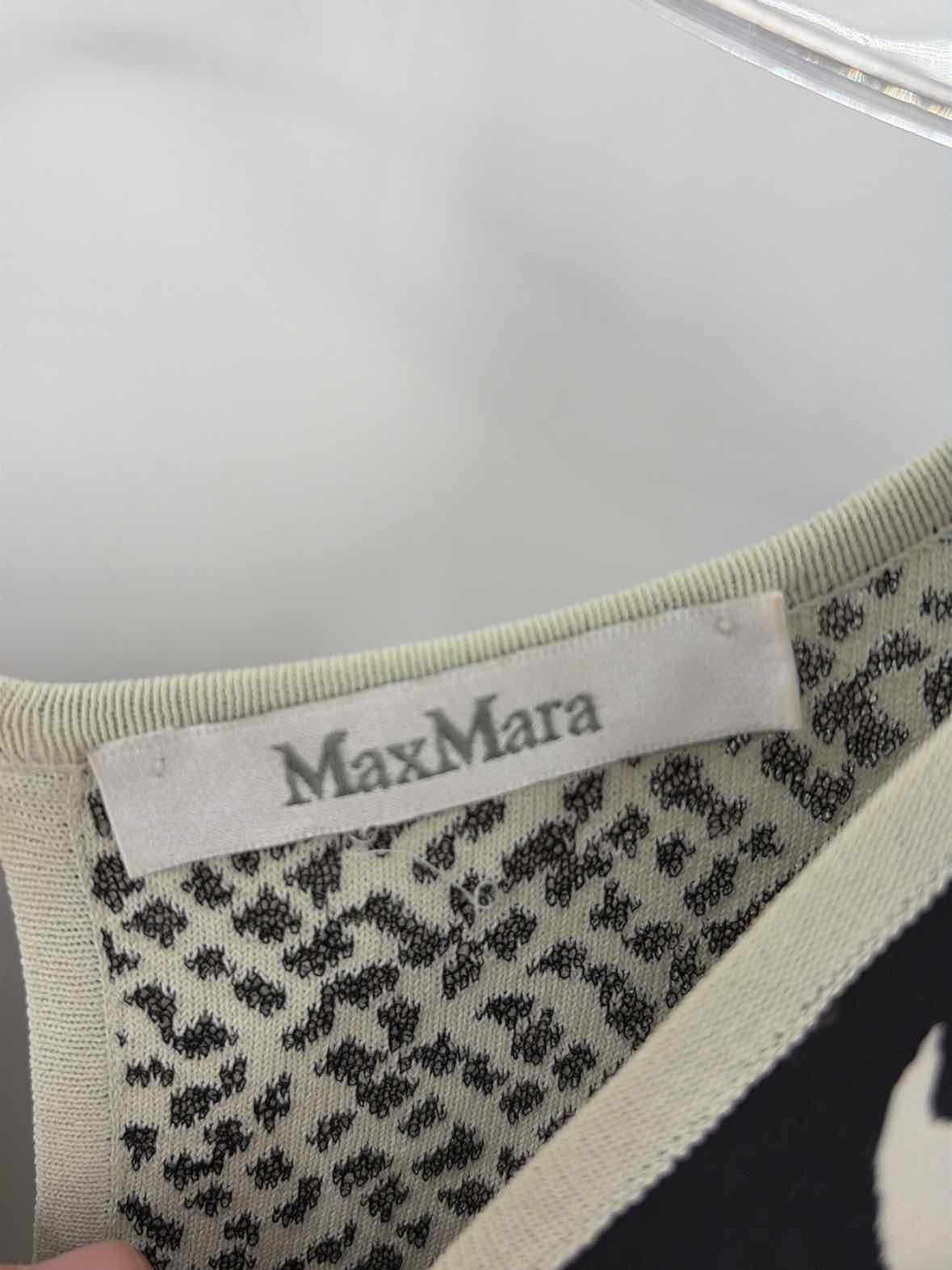 Pre-Owned Max Mara Ivory Size Large Knee Length Short Sleeve Dress