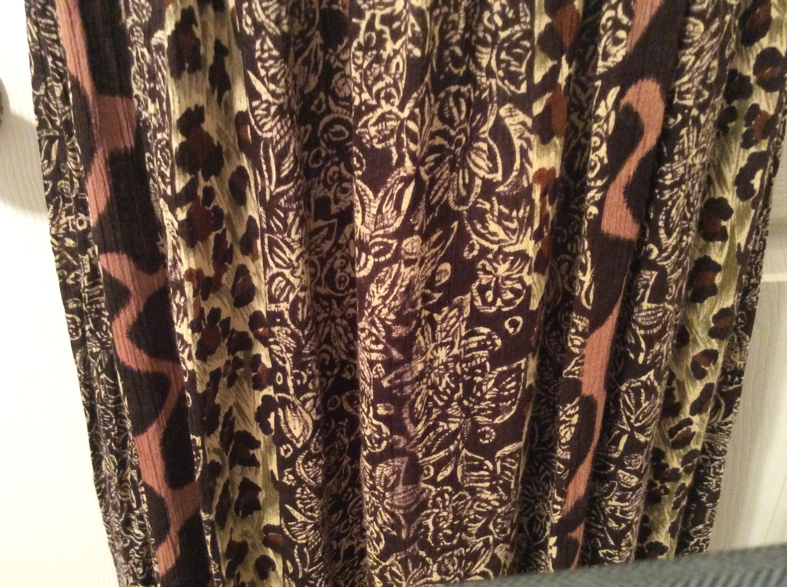 MPH Womens Sleeveless Maxi Dress Brown Animal Print | Small | India