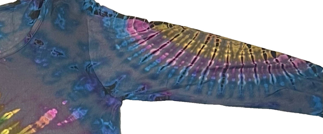 Kathmandu Imports Boho Tie Dye Asymmetric Dress Multicolor Festival Hippie L/XL
