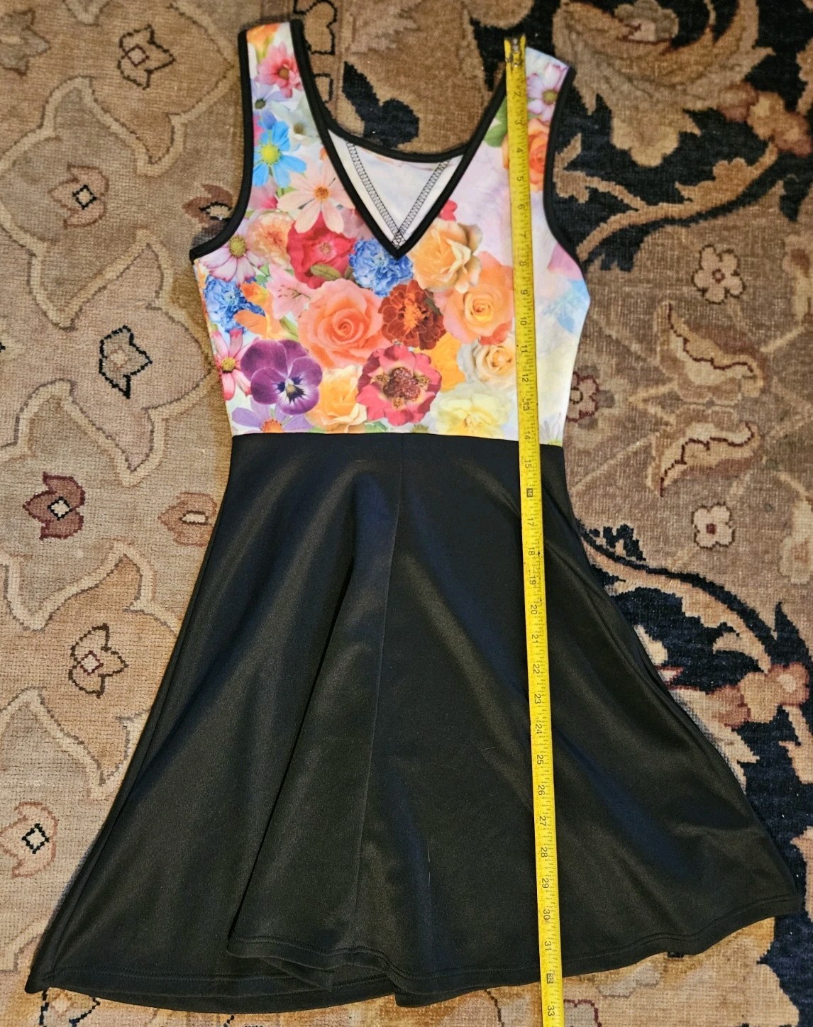 Flamingo Brand Multicolored Floral Botique Dress – Size Small