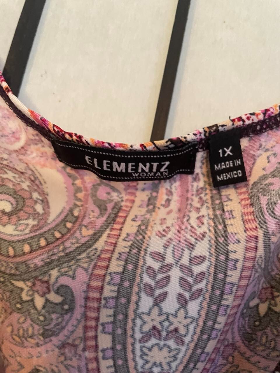 EUC Elementz Woman Paisley Print Maxi Dress size 1X