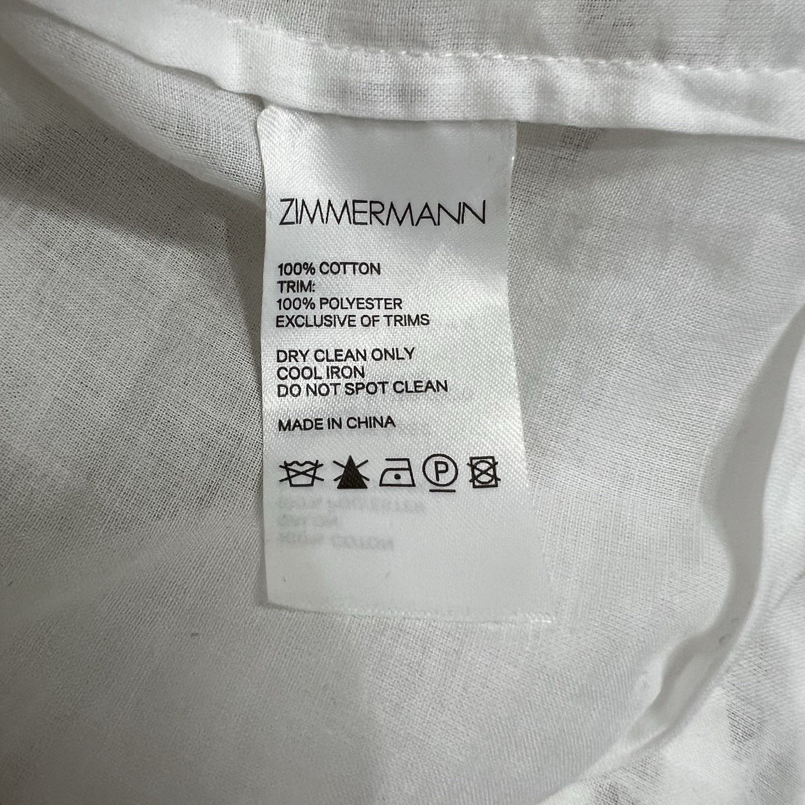 Zimmermann Dress Verity Panelled Linear | Size 0P / AU & UK 6 / US 2 | BNWT