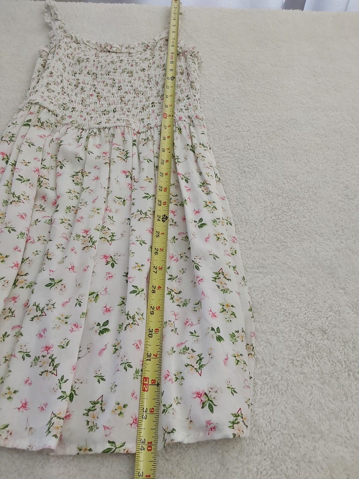 J for Justify Womens Size XL Floral Dress Elastic Spring Summer Comfort Vacation