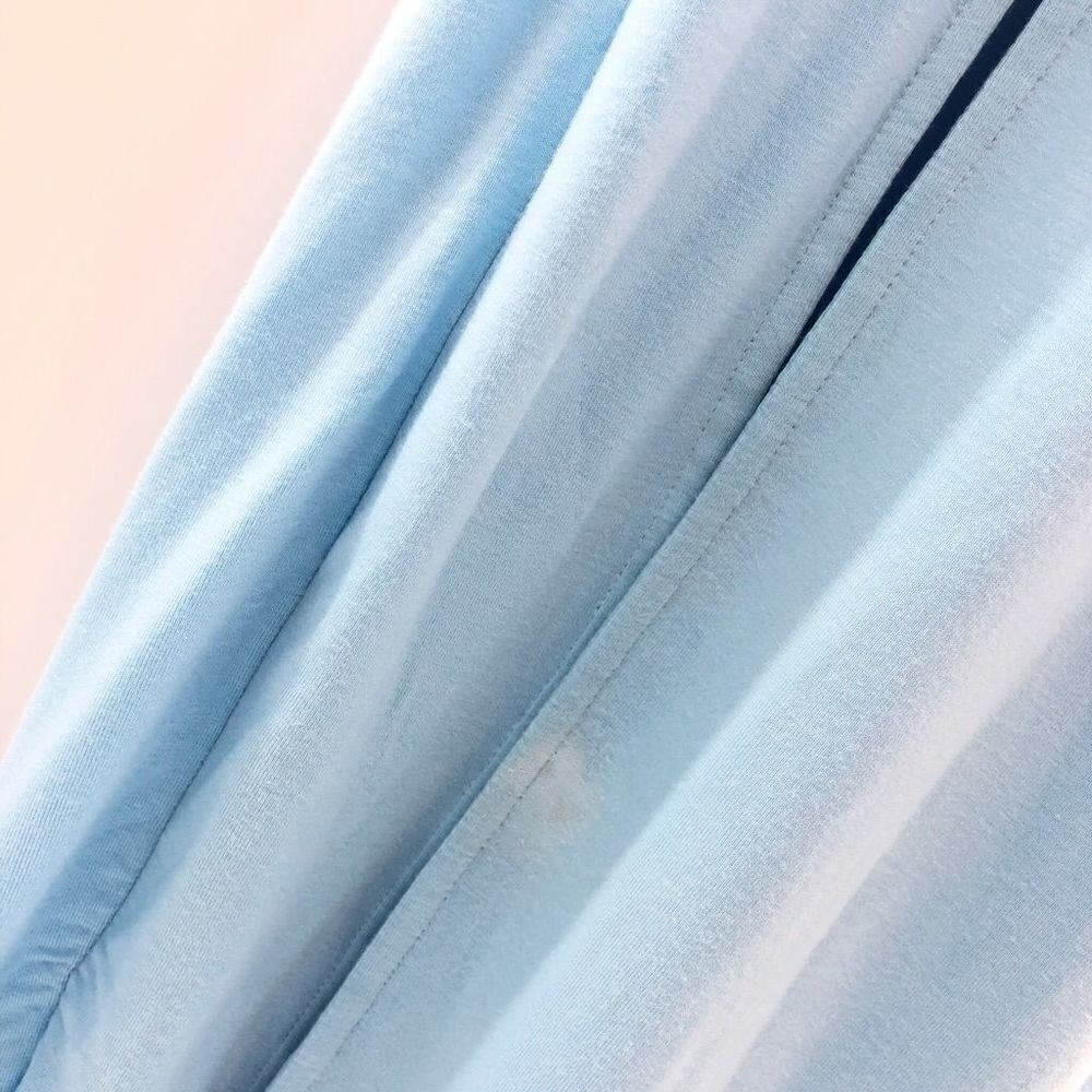 Superdown Erika Deep V Jersey Maxi in Baby Blue M