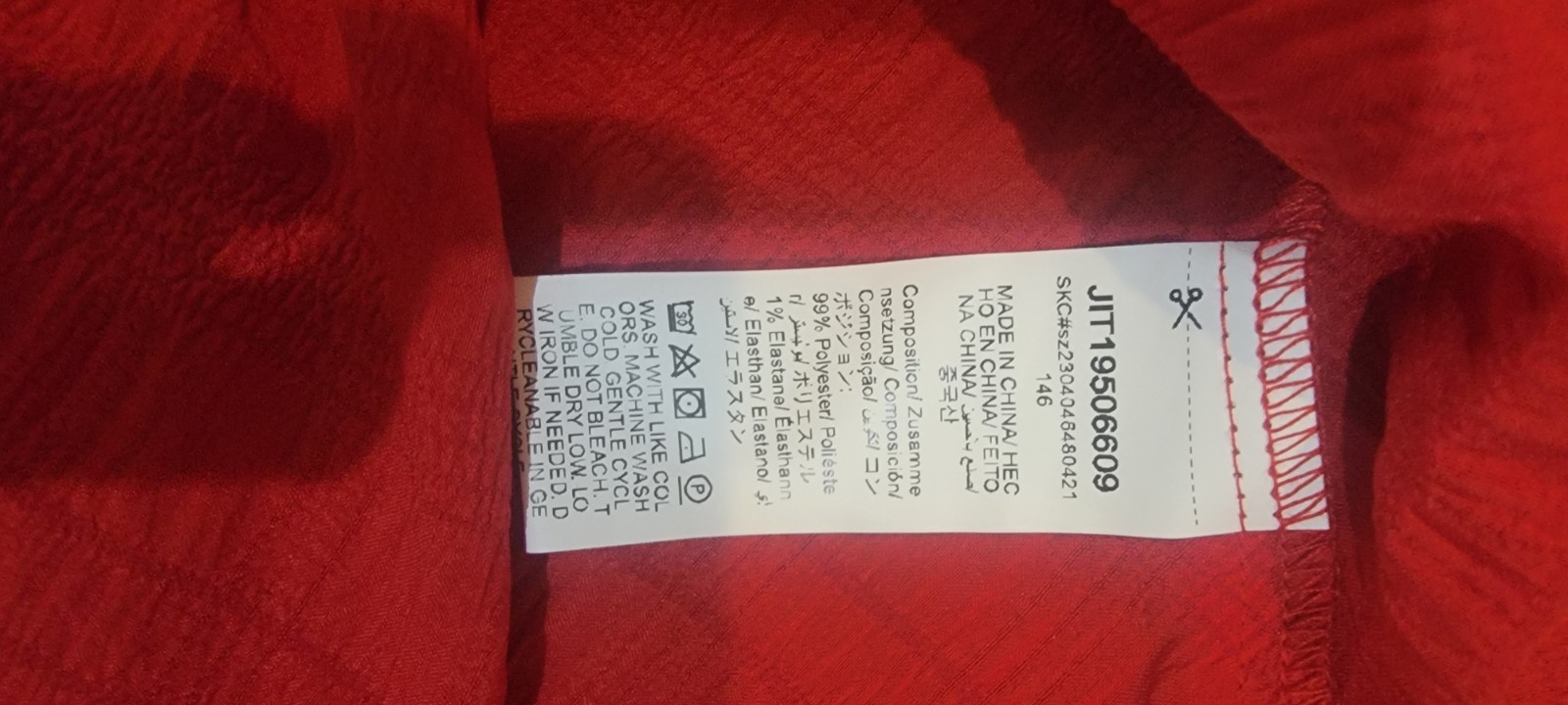 Red dress size lg NEW WOT