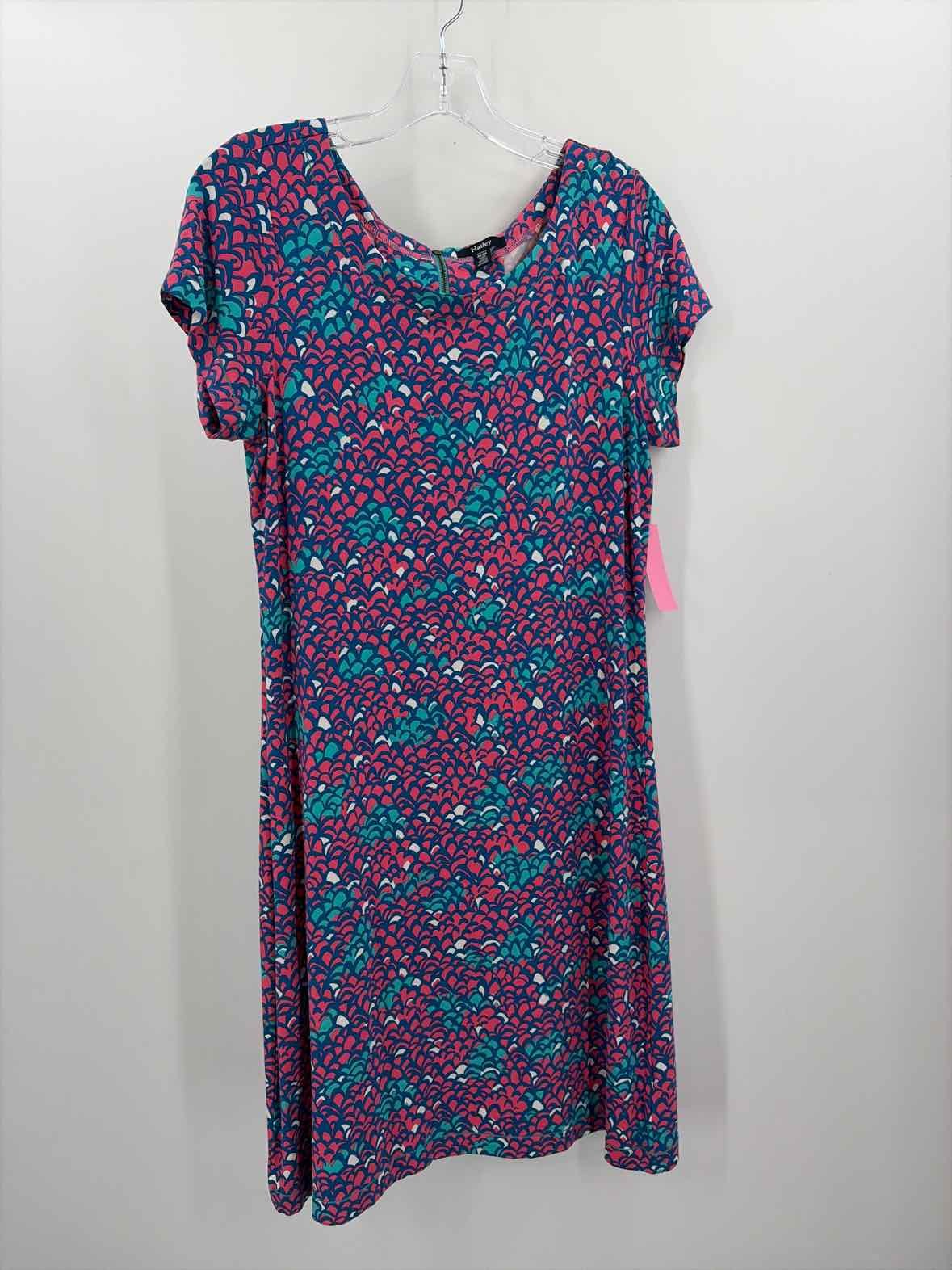 Pre-Owned Hatley Pink Size Medium Knee Length Short Sleeve Dress