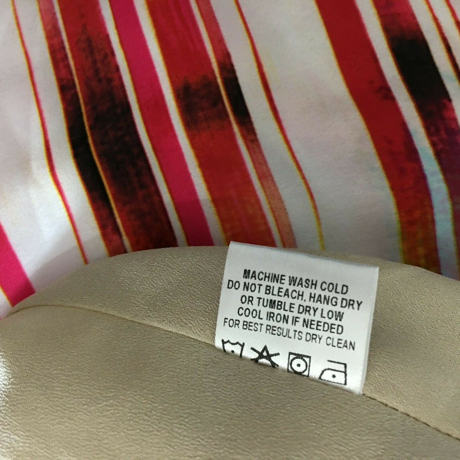 ASKARI Maxi Dress MED Rainbow Long A Line Swing Backless T Back Halter Sexy NICE