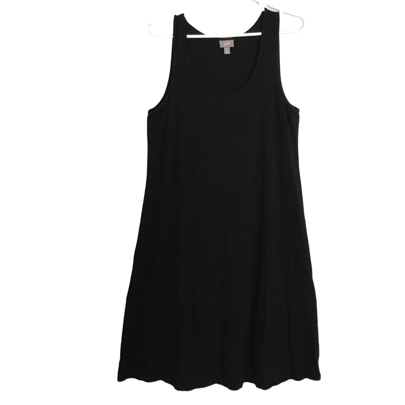 J. Jill 95% rayon 5% Lycra Spandex Black Sleeveless Tunic Dress Size S