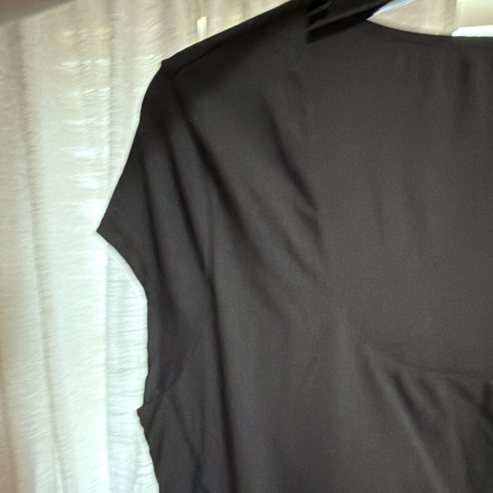 Halara SoftlyZero Plush Black Square Neck Short Sleeve Romper Size LX