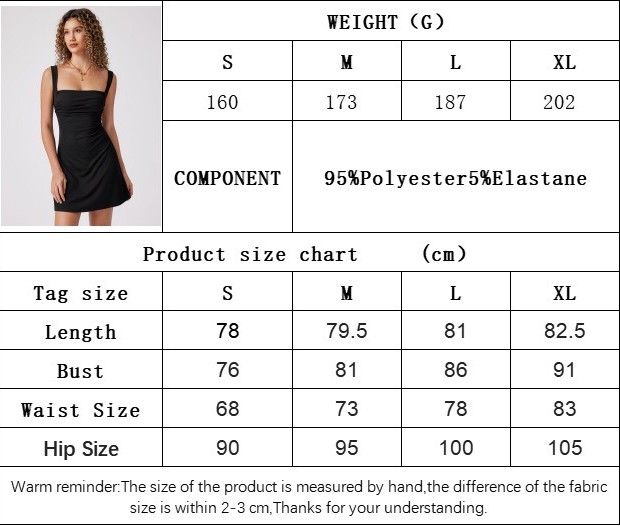 Women Square Neck Bodycon Mini Dress Sleeveless Backless Party Clubwear Black