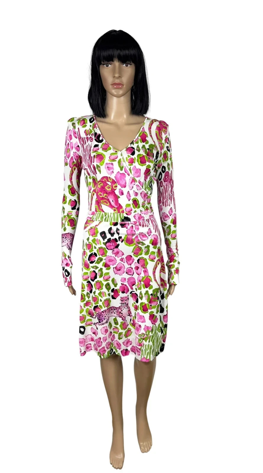 Cavalli Class Dress Animal Print Viscose