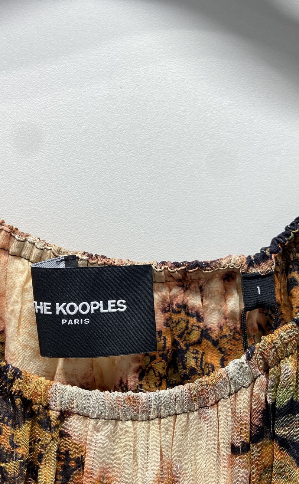 The Kooples Women’s Stellar Patchwork Metallic Maxi Dress Multicolor Sz 1 NWT