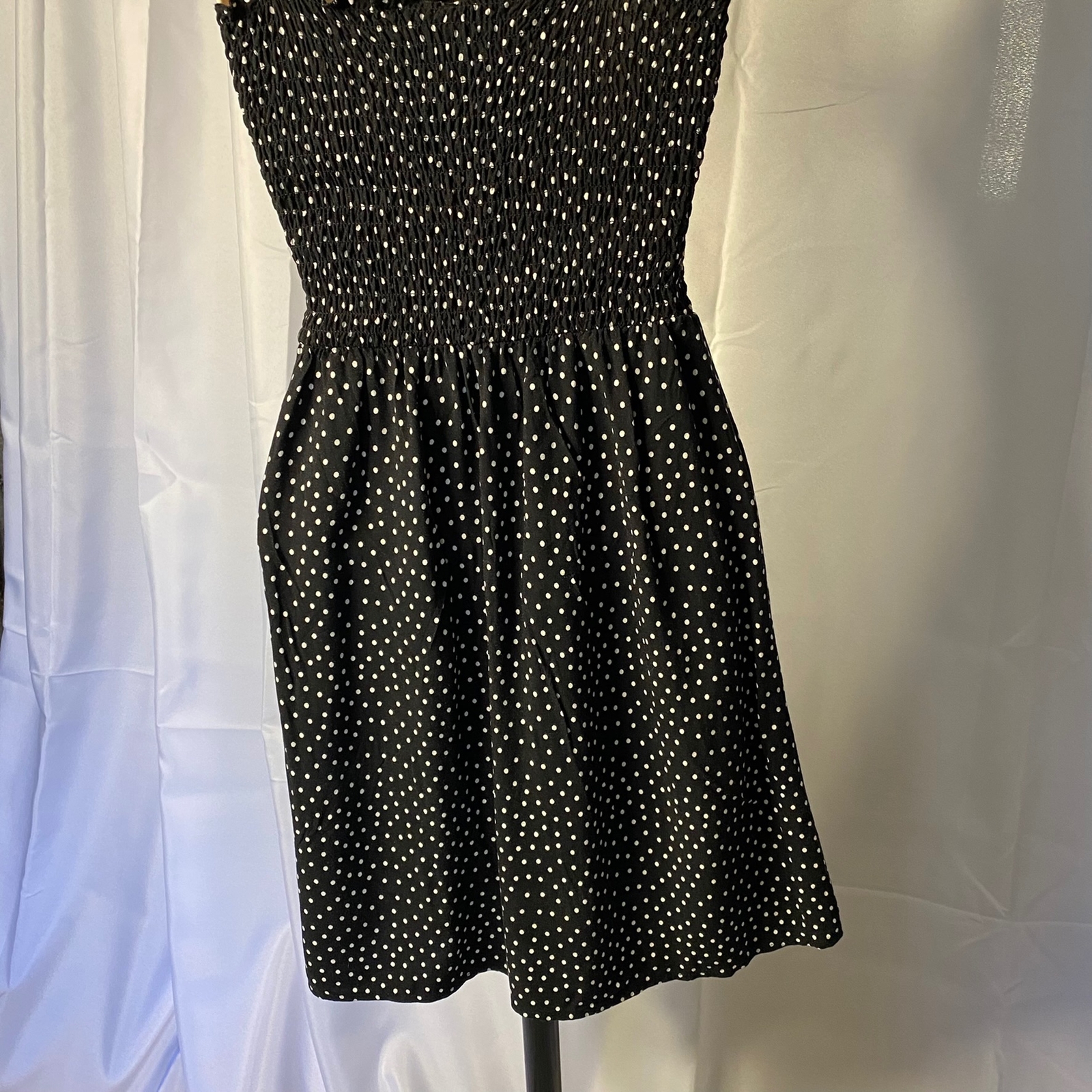 H&M Divided Spaghetti Strap Sundress Elastic Top Size 2 Rayon Machine Wash Cold
