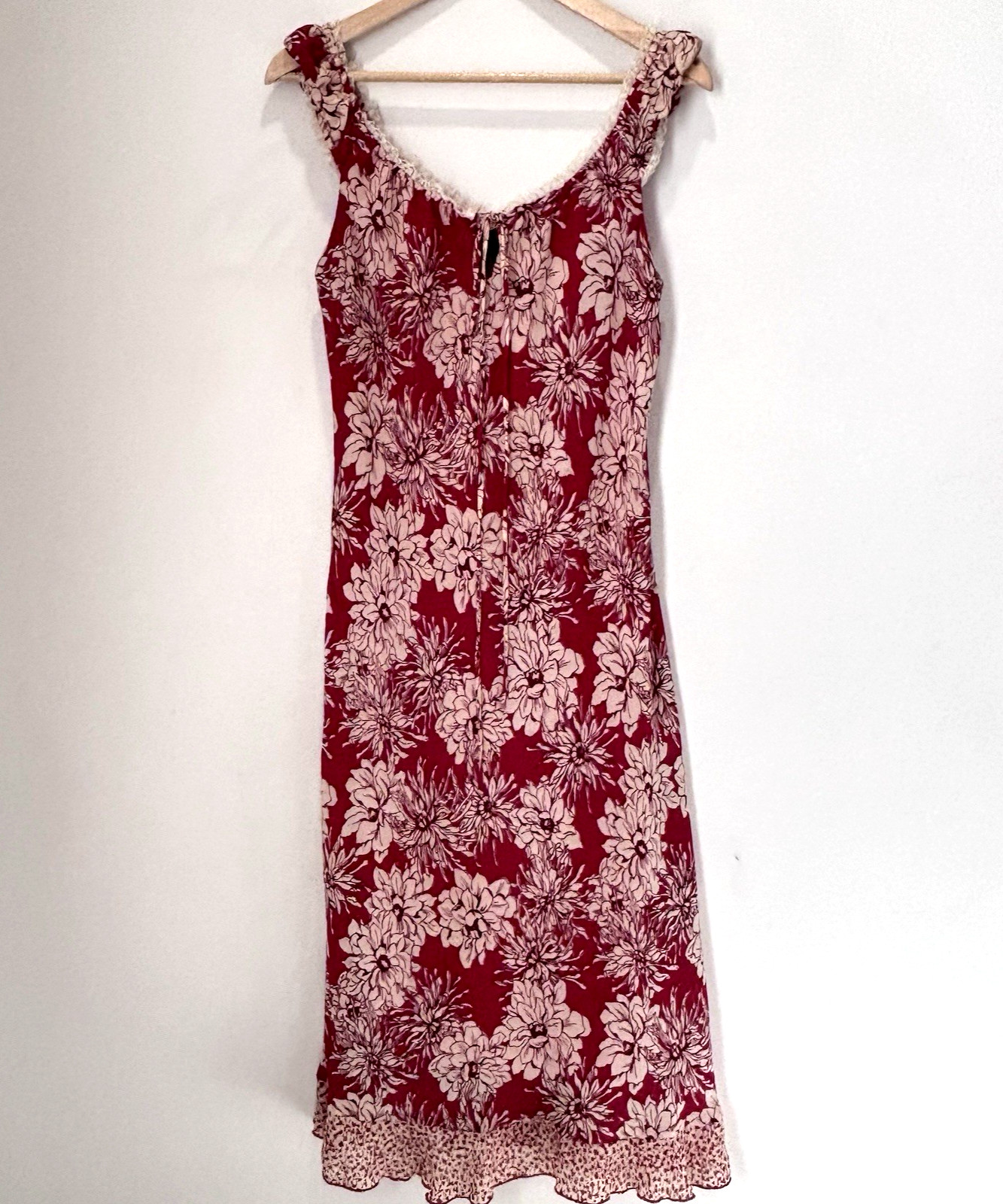 Vintage Jonathan Martin Whimsical Lace Trim Romantic Fairy Y2K Dress Size 6 *C3