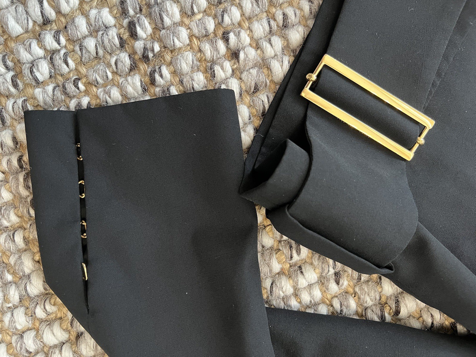 Vintage Tom Ford SS 2001 Wrap Jacket With Gold Bucket Size FR 38