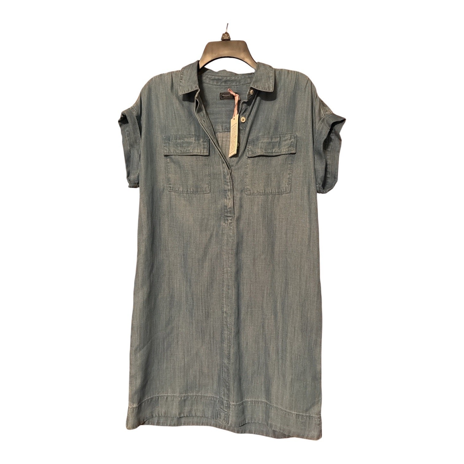 Vineyard Vines Women’s Small Margo Chambray Popover Shirtdress NWT