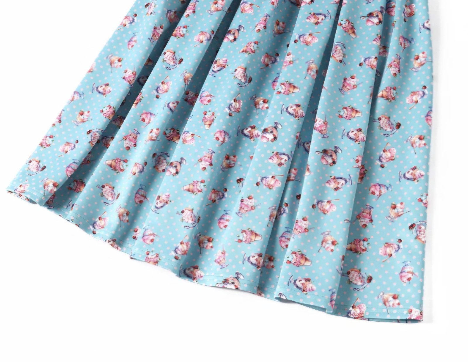 Dolly & Dotty Amanda Sundae Blue Flared Dress UK 18