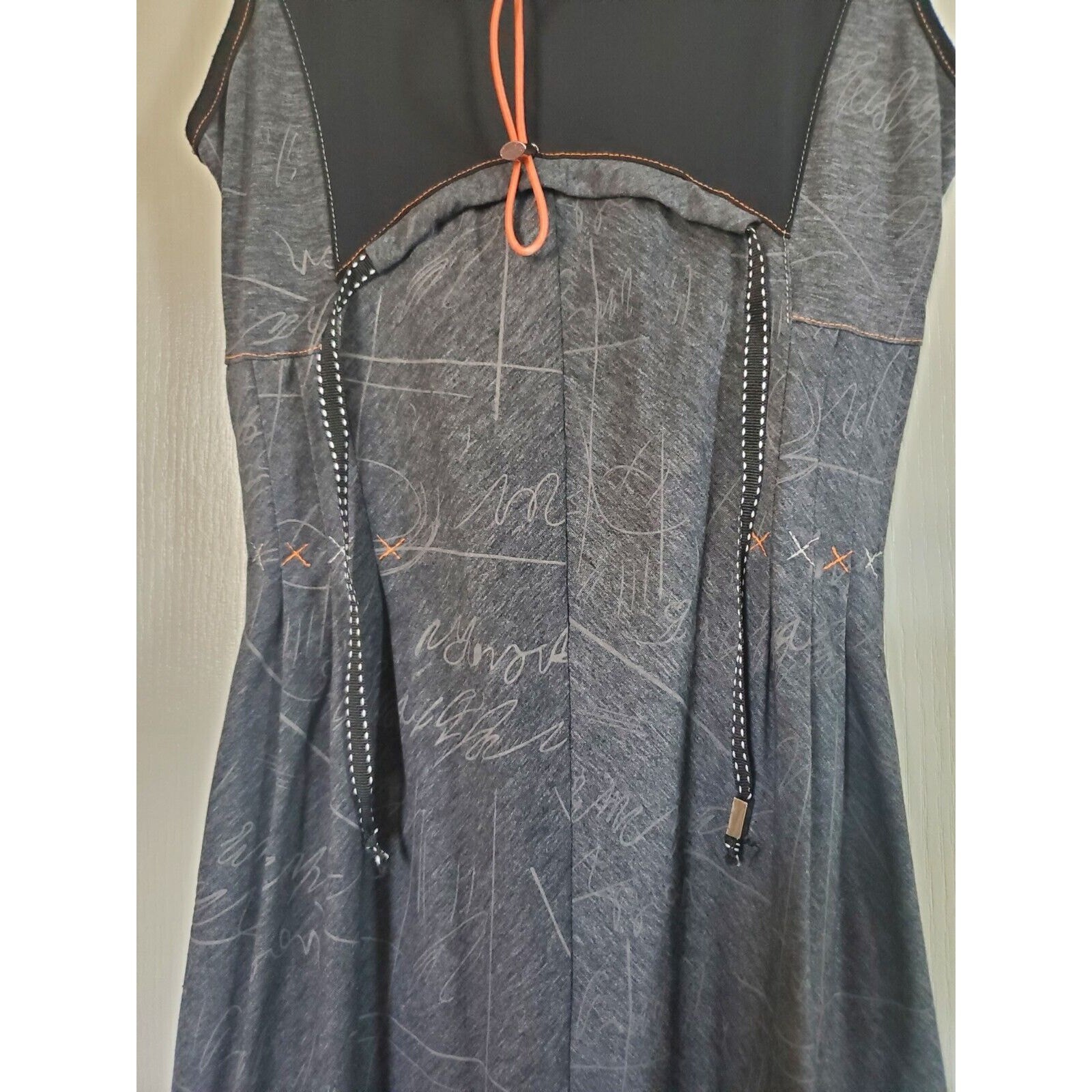 Alexis Matthew Handmade Multi Fabric Unique Linen Blend Mini Dress, Size Small