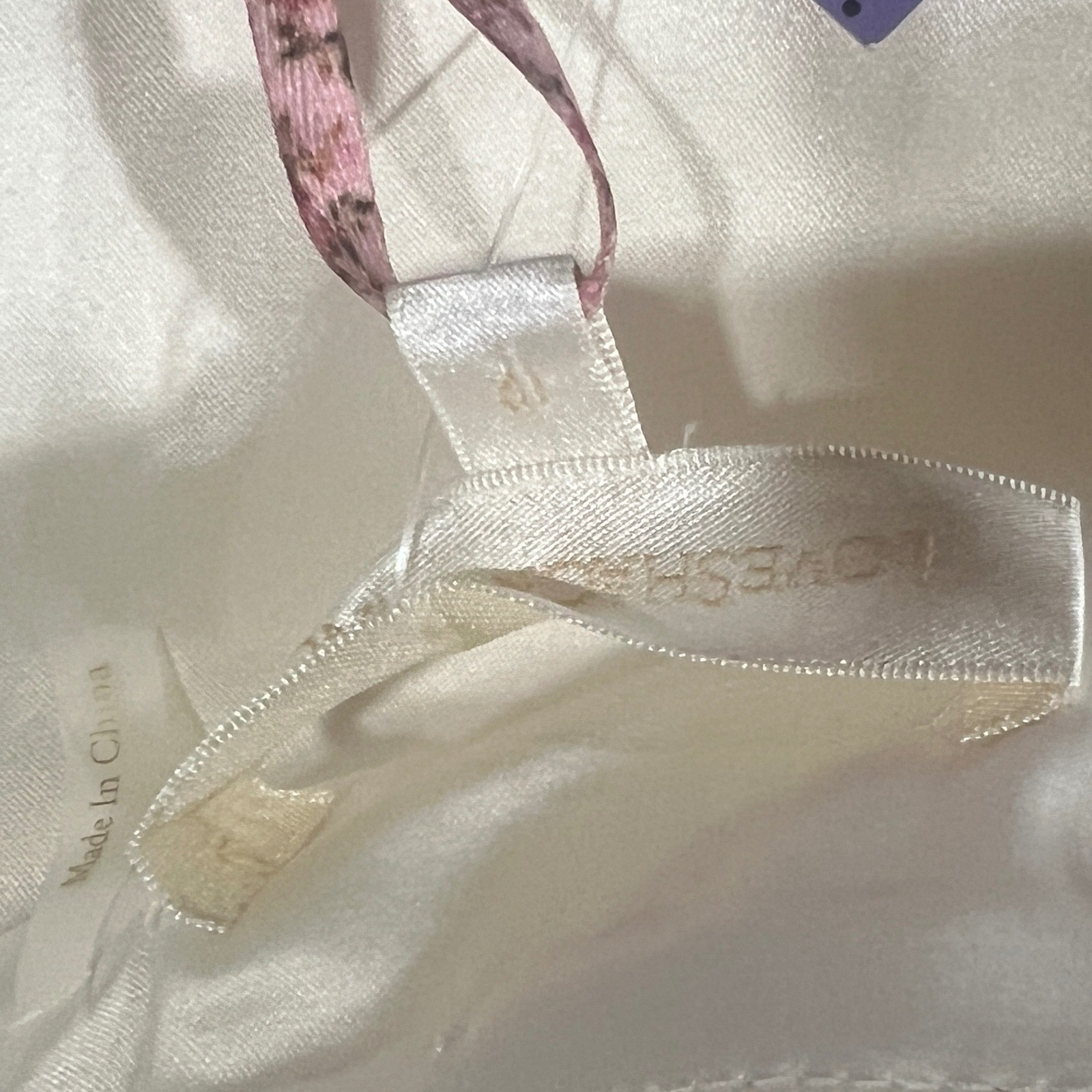 LoveShackFancy Adelaide Dress Cream Black Bow Mini Sweetheart D2432-2004 Size 12